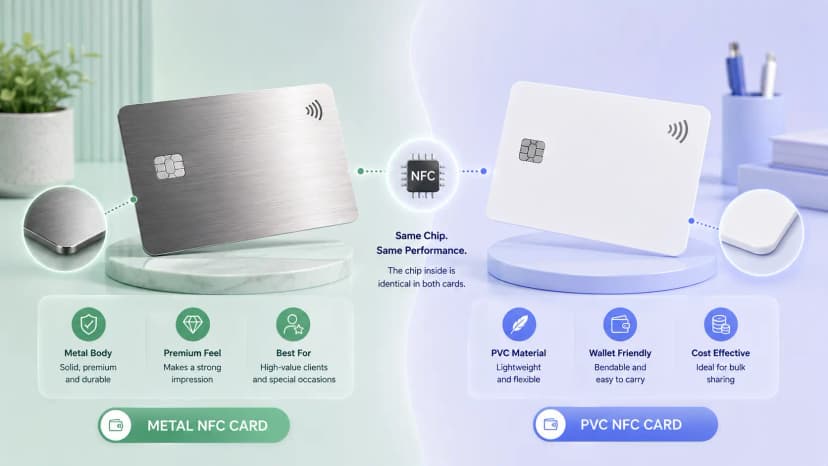 Metal vs PVC NFC Card: Which One Is Actually Right for You