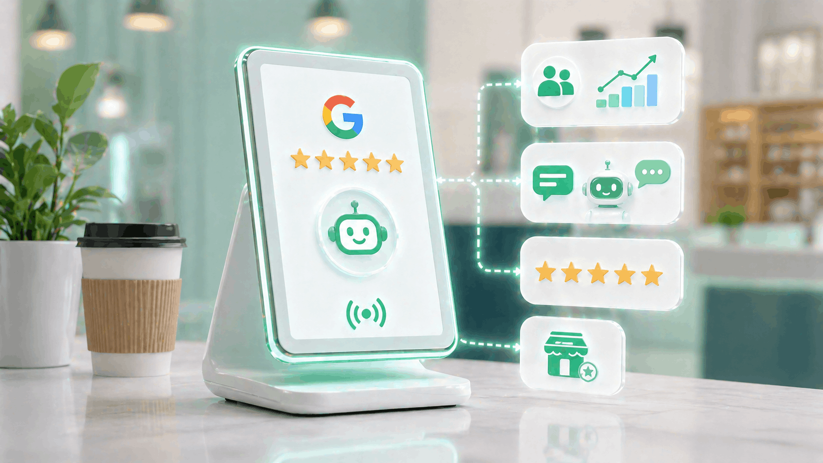 AI Review Stand Image