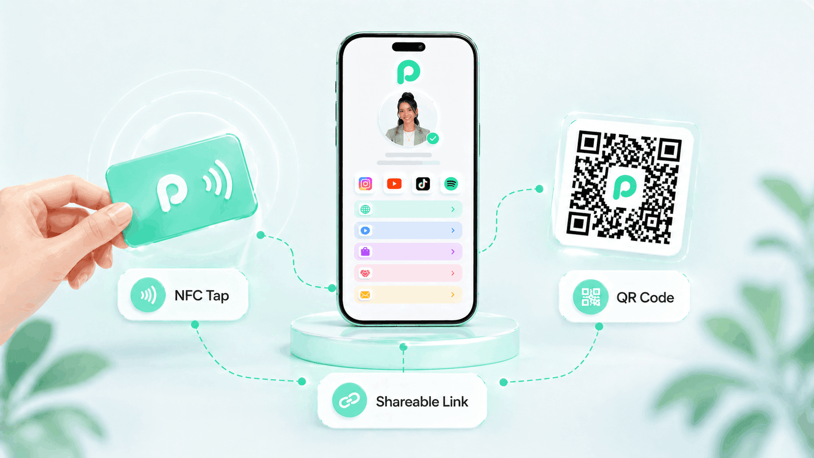 NFC and QR sharing