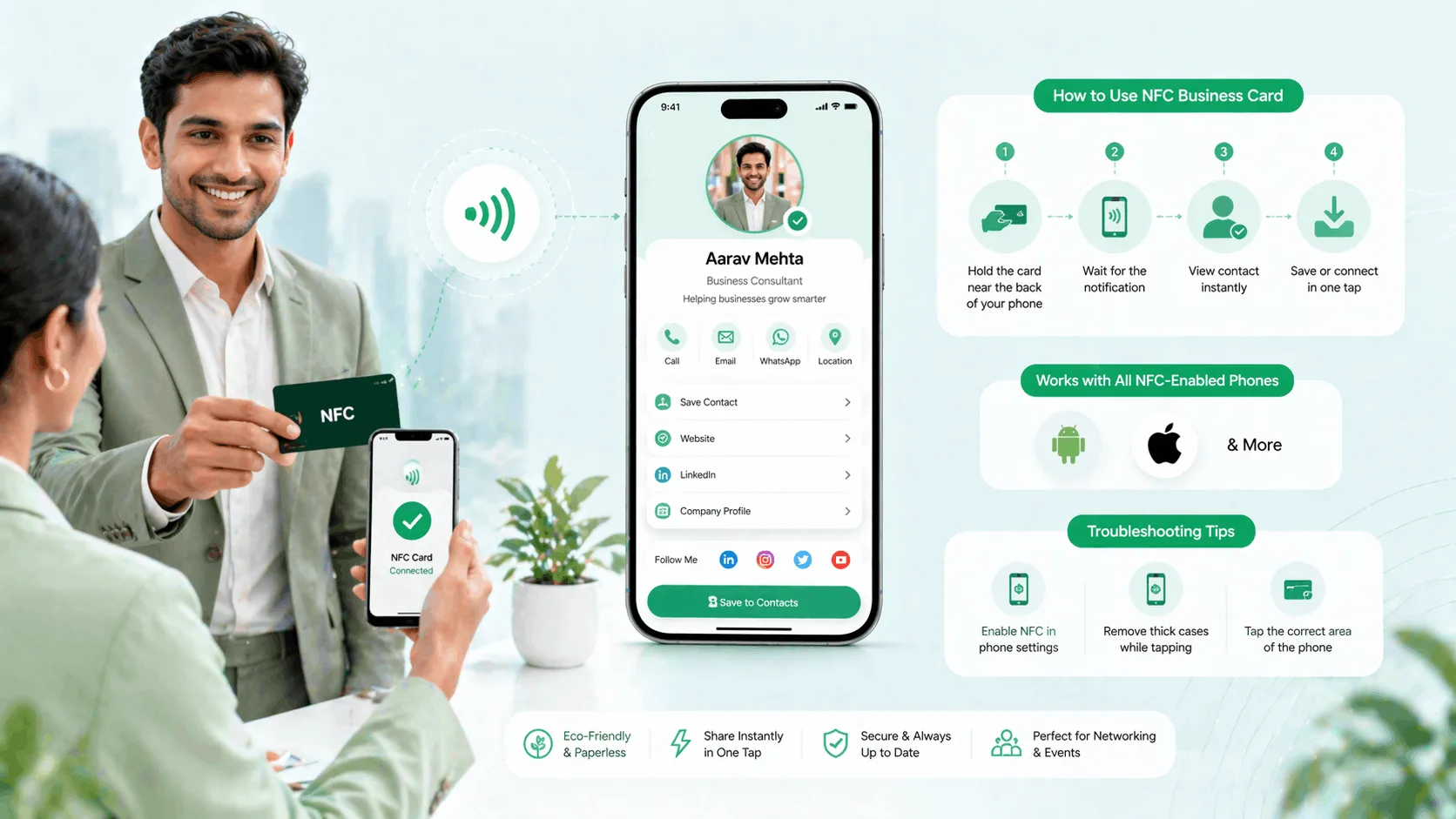 How to Use an NFC Business Card: Complete Guide for Indian Professionals How to Use an NFC Business Card: Complete Guide for Indian Professionals